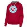 Chicago Fire Antigua Women's Victory Pullover Hoodie - Red - Front View