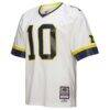 Tom Brady Michigan Wolverines Mitchell & Ness 1999 Legacy Jersey - White - Side View