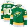 Minnesota Wild Fashion7 Alternate Premium Custom Jersey - Green - Front View