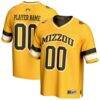 Missouri Tigers GameDay Greats Unisex NIL Pick-A-Player Football Fashion Jersey - Gold - Front View