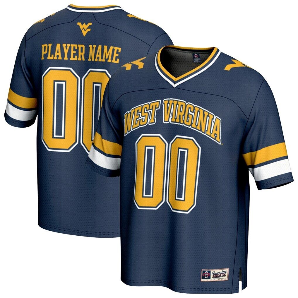West Virginia Mountaineers GameDay Greats Unisex NIL Pick-A-Player Football Fashion Jersey