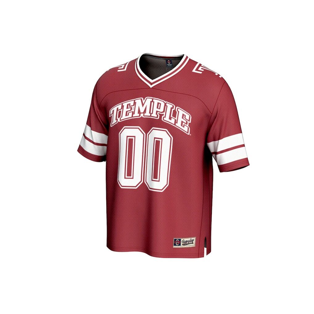 Temple Owls GameDay Greats Unisex NIL Pick-A-Player Football Fashion Jersey - Cherry