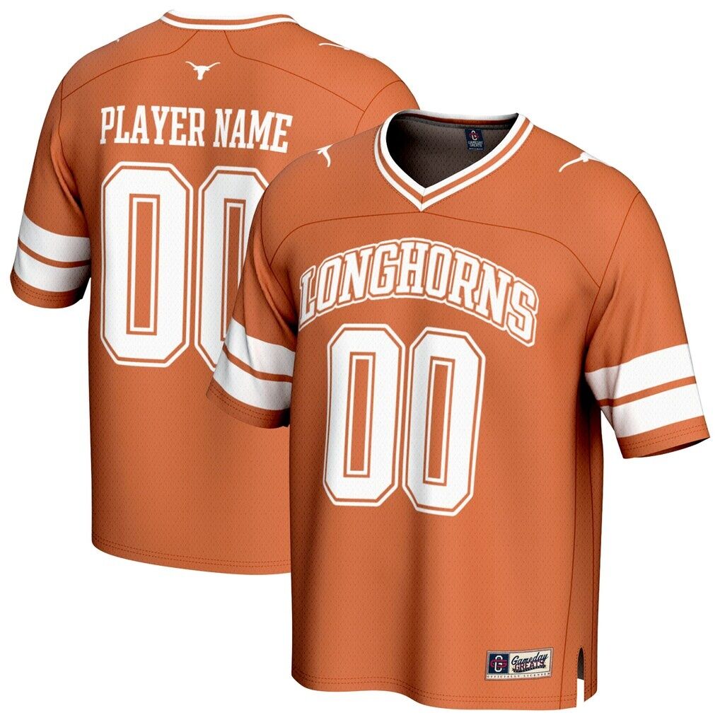 Texas Longhorns GameDay Greats Youth NIL Pick-A-Player Football Fashion Jersey - Texas Orange