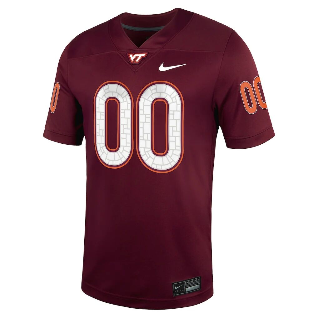 Virginia Tech Hokies Nike NIL Pick-A-Player Football Game Jersey - Maroon