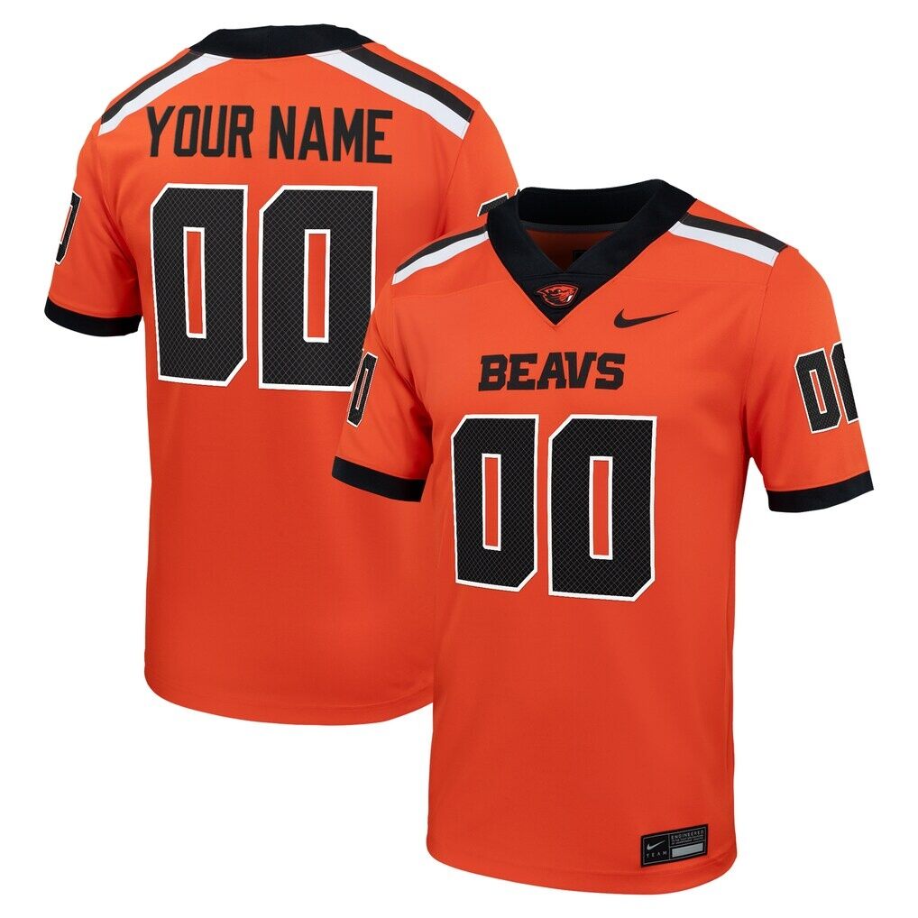 Oregon State Beavers Nike Custom Football Game Jersey