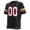 Maryland Terrapins Under Armour Alternate NIL Pick-A-Player Replica Football Jersey - Black - Side View