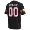 Maryland Terrapins Under Armour Custom Replica Football Jersey - Black - Detail View