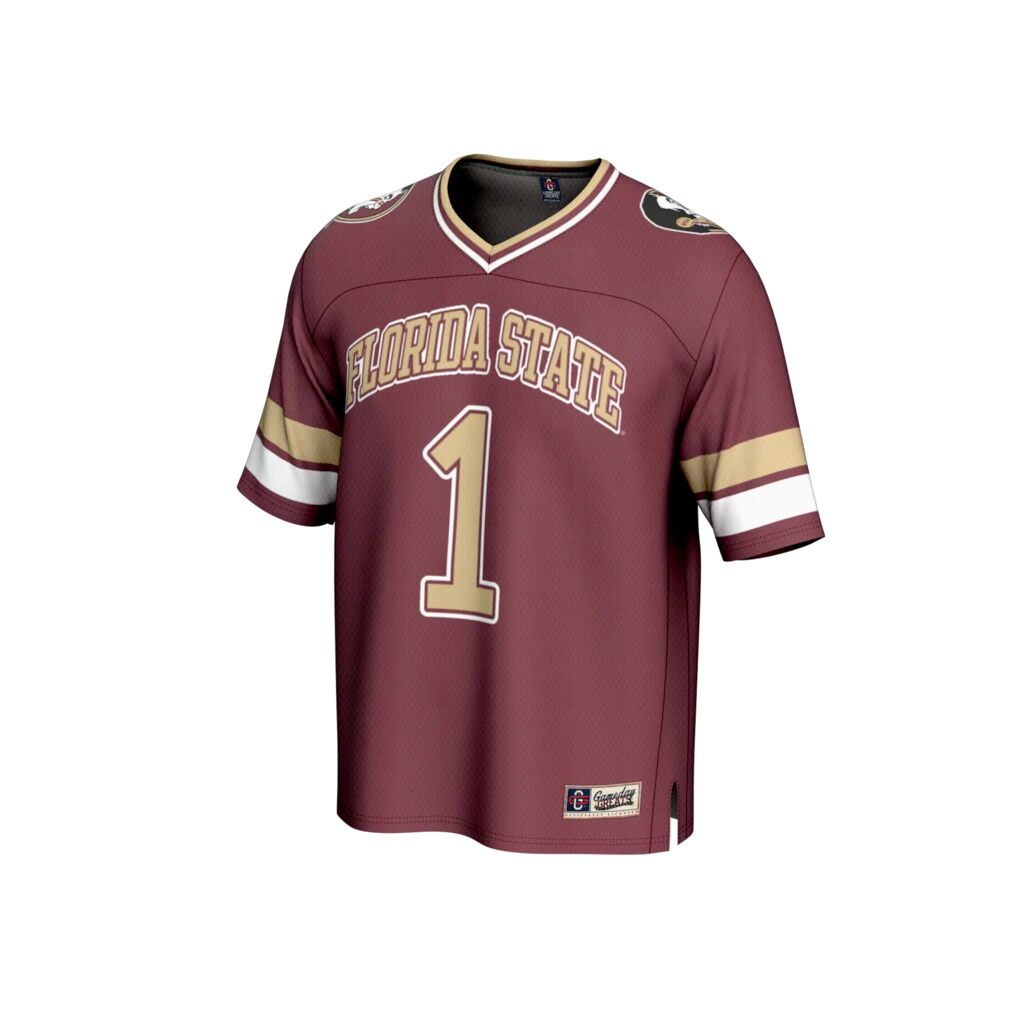 #1 Florida State Seminoles GameDay Greats Unisex Collegiate Football Fashion Jersey - Garnet