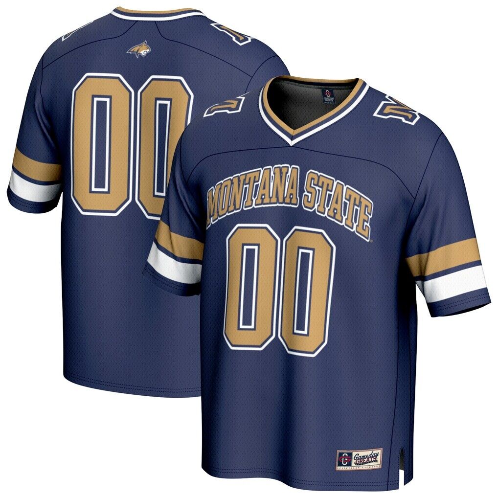 #00 Montana State Bobcats GameDay Greats Unisex Collegiate Football Fashion Jersey