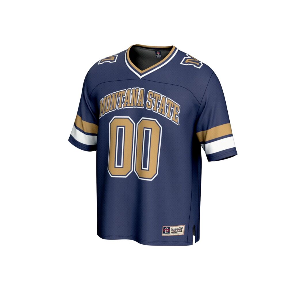 #00 Montana State Bobcats GameDay Greats Unisex Collegiate Football Fashion Jersey
