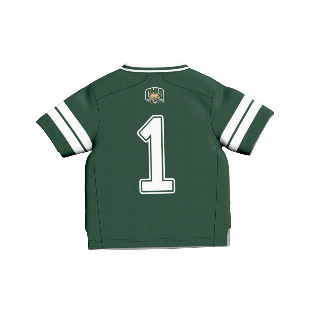 #1 Ohio Bobcats GameDay Greats Toddler Collegiate Football Fashion Jersey