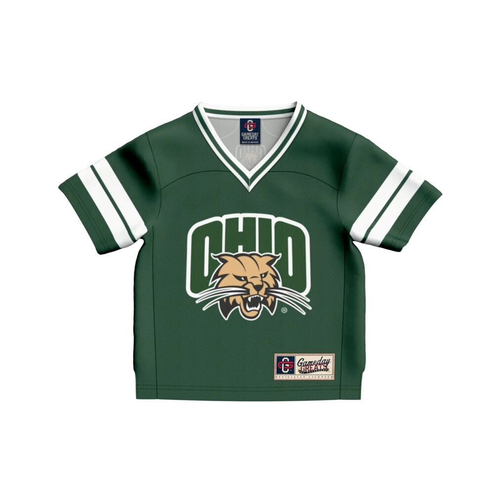 #1 Ohio Bobcats GameDay Greats Toddler Collegiate Football Fashion Jersey