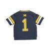 #1 Michigan Wolverines GameDay Greats Toddler Collegiate Football Fashion Jersey - Navy - Detail View