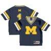 #1 Michigan Wolverines GameDay Greats Toddler Collegiate Football Fashion Jersey - Navy - Front View