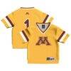 #1 Minnesota Golden Gophers GameDay Greats Toddler Collegiate Football Fashion Jersey - Gold - Front View