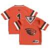 #1 Oregon State Beavers GameDay Greats Toddler Collegiate Football Fashion Jersey - Orange - Front View