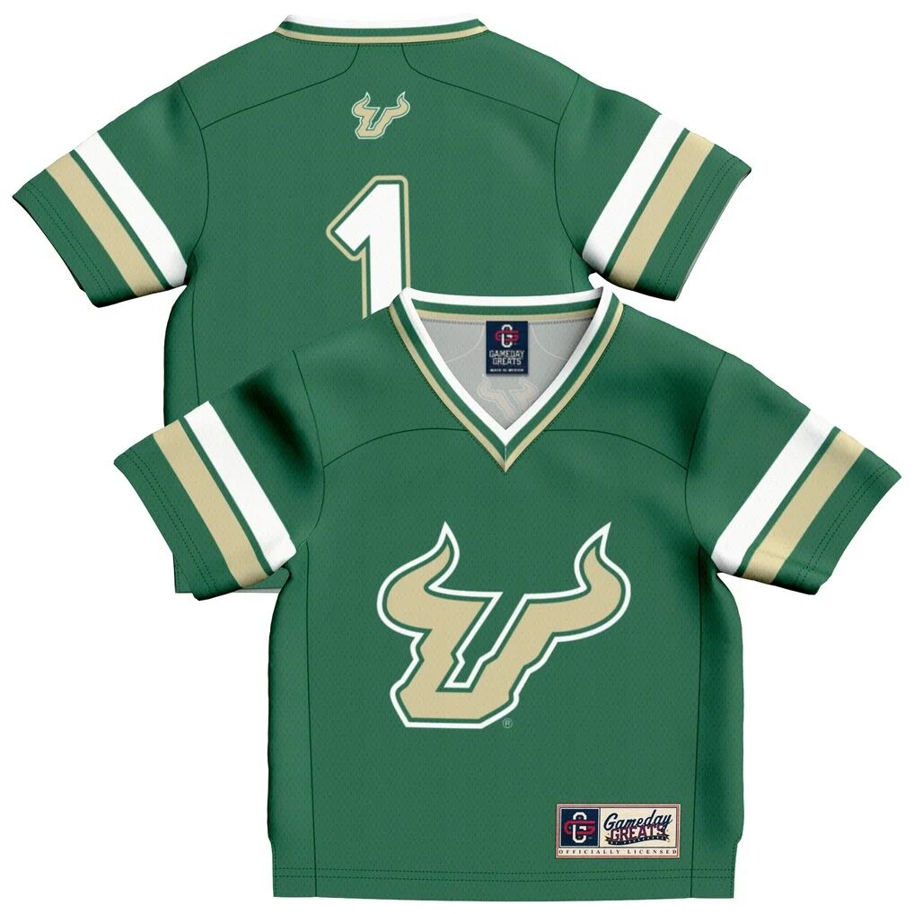 #1 South Florida Bulls GameDay Greats Toddler Collegiate Football Fashion Jersey