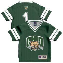 #1 Ohio Bobcats GameDay Greats Infant Collegiate Football Fashion Jersey - Green - Front View