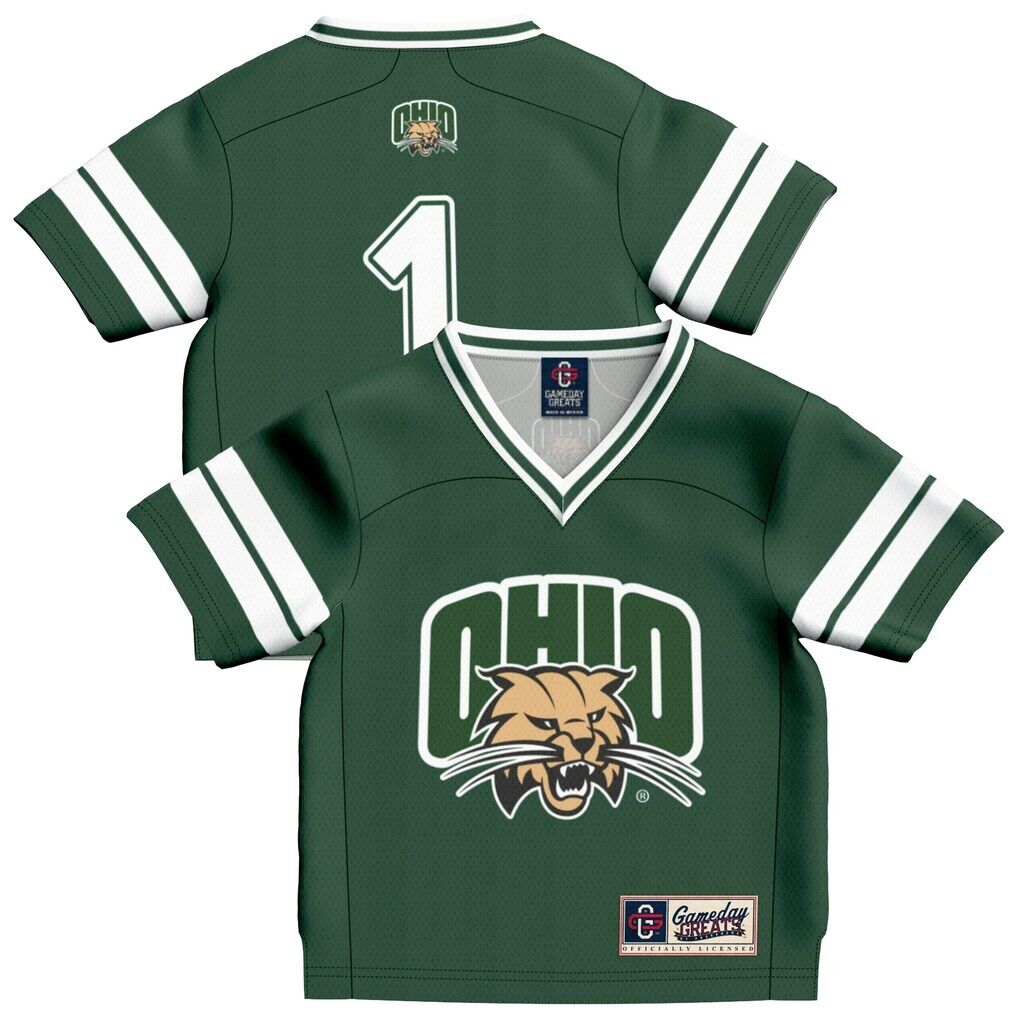 #1 Ohio Bobcats GameDay Greats Infant Collegiate Football Fashion Jersey