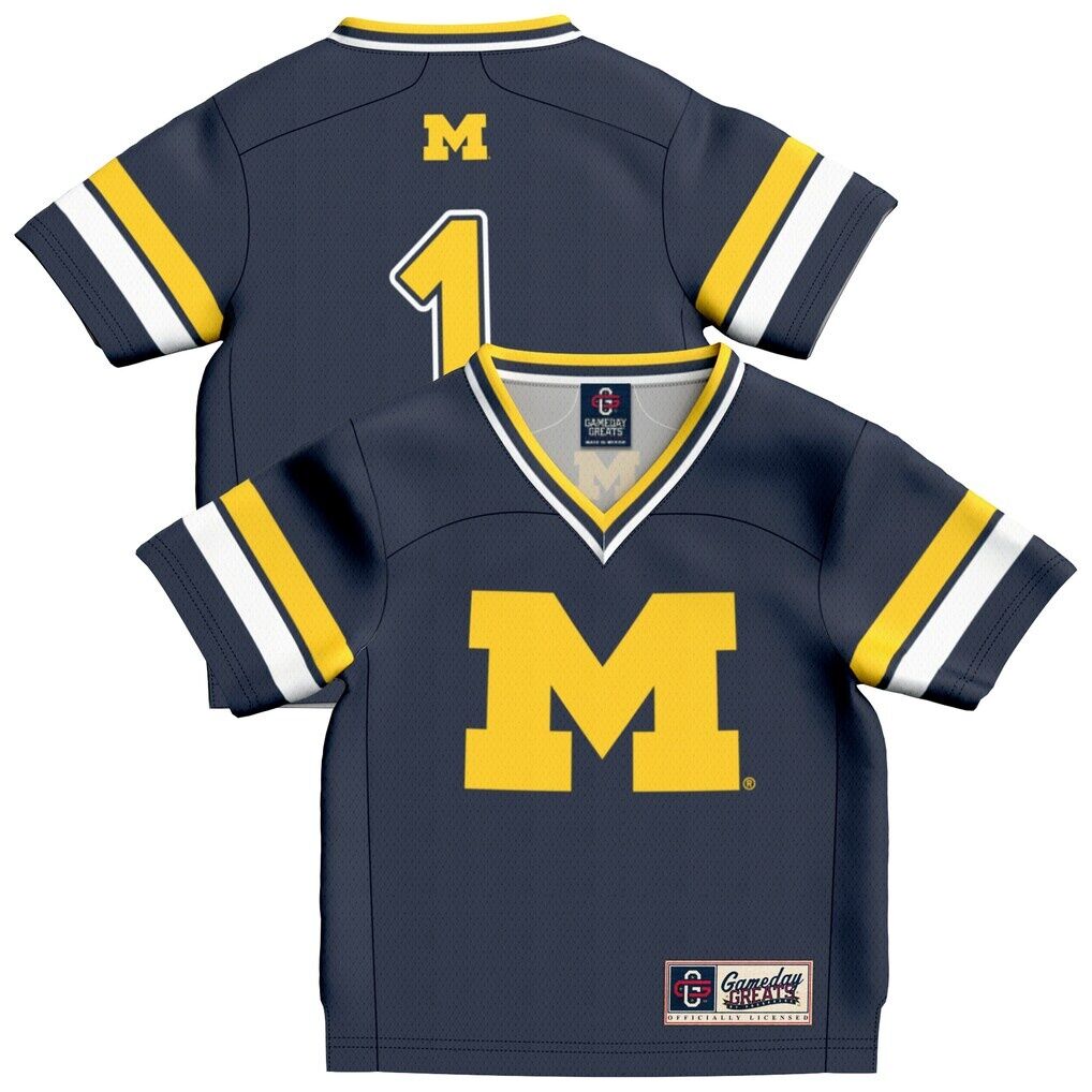 #1 Michigan Wolverines GameDay Greats Infant Collegiate Football Fashion Jersey