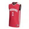 #1 Miami University RedHawks GameDay Greats Unisex Lightweight Collegiate Basketball Fashion Jersey - Red - Side View