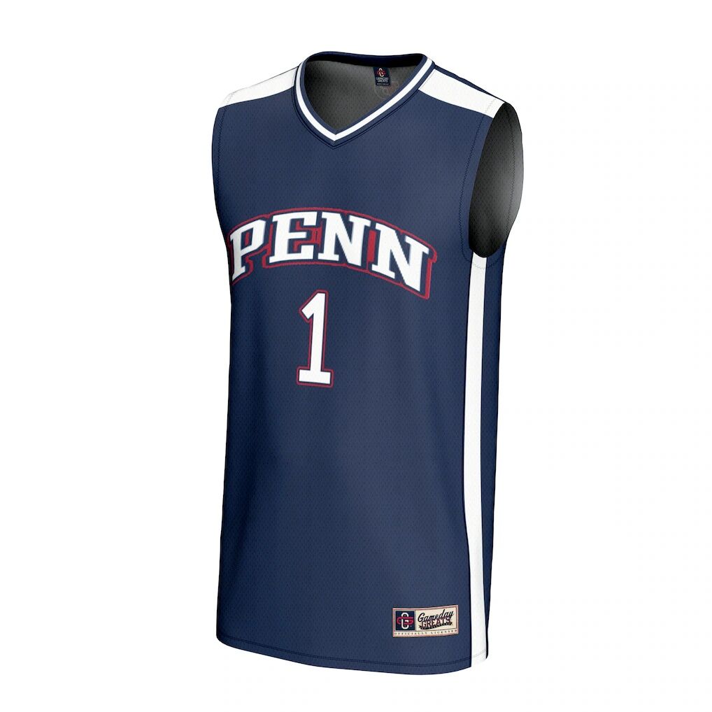 #1 Pennsylvania Quakers GameDay Greats Unisex Lightweight Collegiate Basketball Fashion Jersey