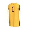 #1 Minnesota Golden Gophers GameDay Greats Unisex Lightweight Collegiate Basketball Fashion Jersey - Gold - Detail View