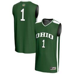 #1 Ohio Bobcats GameDay Greats Unisex Lightweight Collegiate Basketball Fashion Jersey - Green - Front View