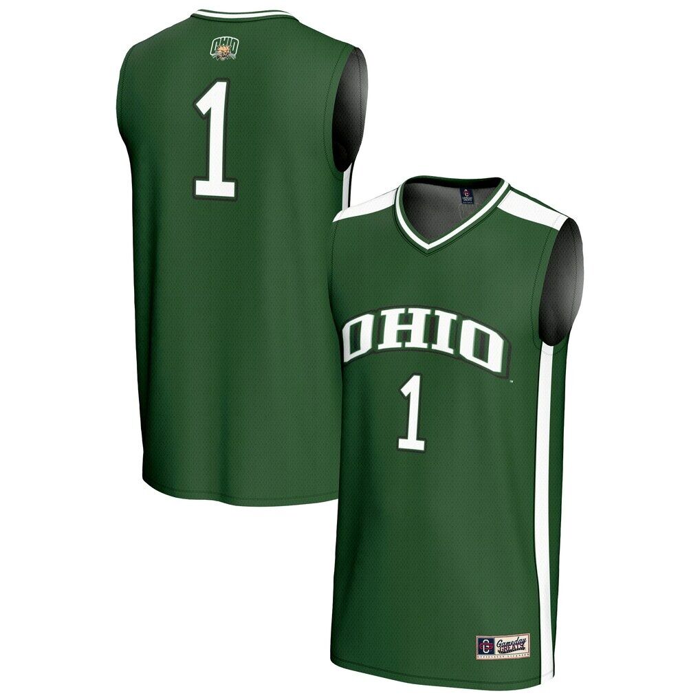 #1 Ohio Bobcats GameDay Greats Unisex Lightweight Collegiate Basketball Fashion Jersey