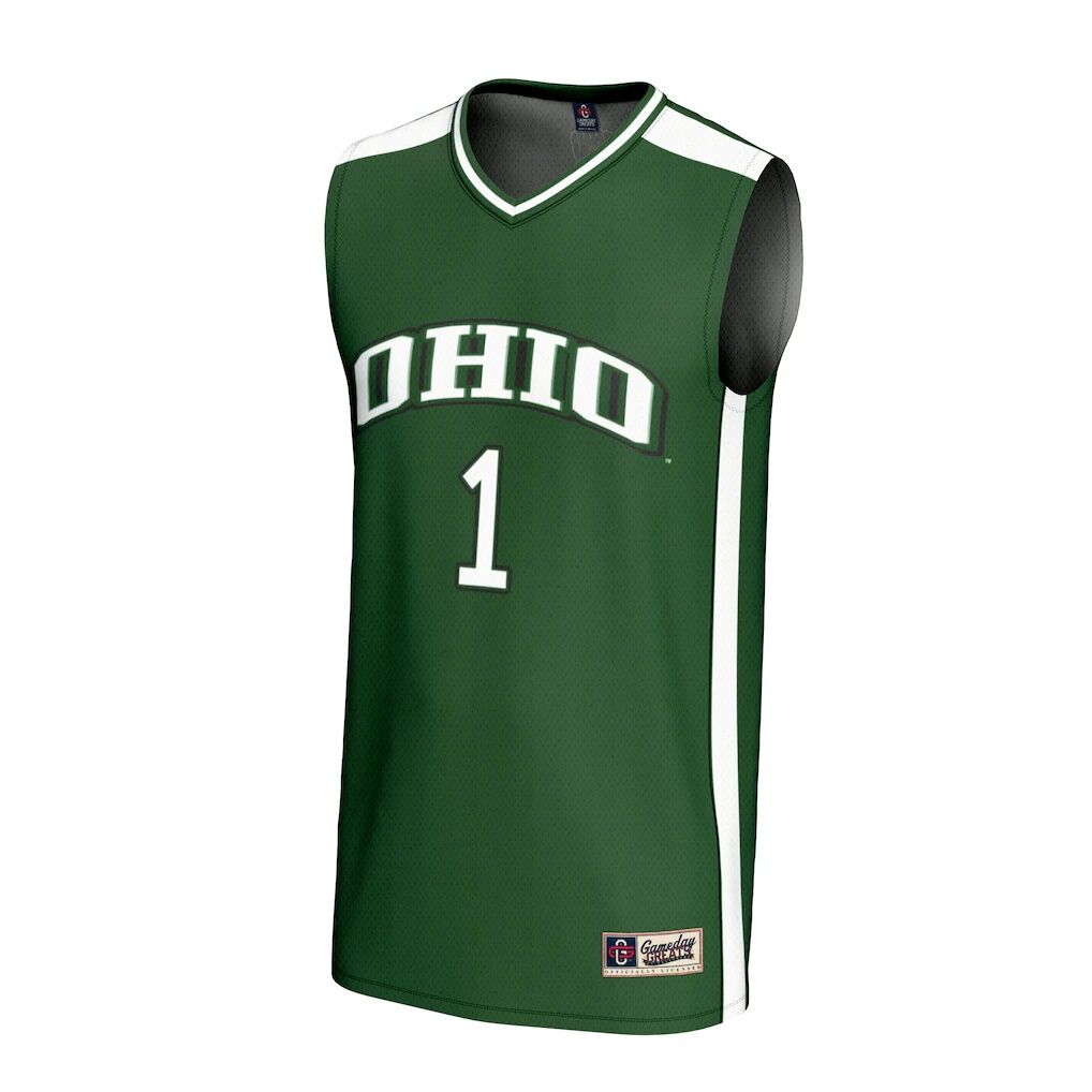 #1 Ohio Bobcats GameDay Greats Unisex Lightweight Collegiate Basketball Fashion Jersey