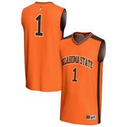 #1 Oklahoma State Cowboys GameDay Greats Unisex Lightweight Collegiate Basketball Fashion Jersey - Orange - Front View
