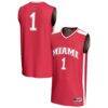 #1 Miami University RedHawks GameDay Greats Youth Lightweight Collegiate Basketball Fashion Jersey - Red - Front View