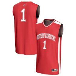 #1 Western Kentucky Hilltoppers GameDay Greats Youth Lightweight Collegiate Basketball Fashion Jersey - Red - Front View
