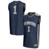 #1 New Hampshire Wildcats GameDay Greats Youth Lightweight Collegiate Basketball Fashion Jersey - Navy - Front View
