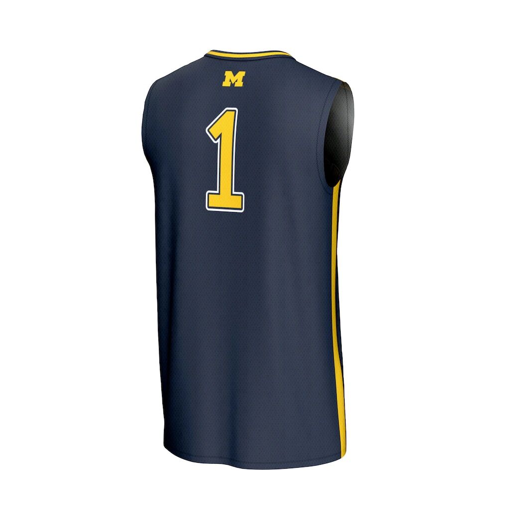 #1 Michigan Wolverines GameDay Greats Youth Lightweight Collegiate Basketball Fashion Jersey