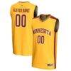 Minnesota Golden Gophers GameDay Greats Youth NIL Pick-A-Player Lightweight Men's Basketball Fashion Jersey - Gold - Front View