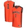 #1 Oregon State Beavers GameDay Greats Unisex Lightweight Collegiate Basketball Fashion Jersey - Orange - Front View