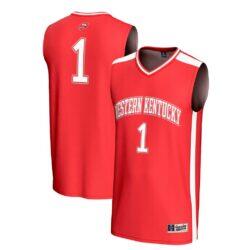 #1 Western Kentucky Hilltoppers GameDay Greats Youth Lightweight Collegiate Basketball Fashion Jersey - Red - Front View