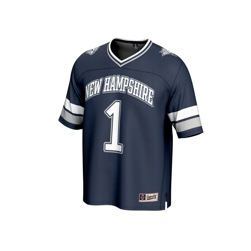 #1 New Hampshire Wildcats GameDay Greats Lightweight Collegiate Football Fashion Jersey