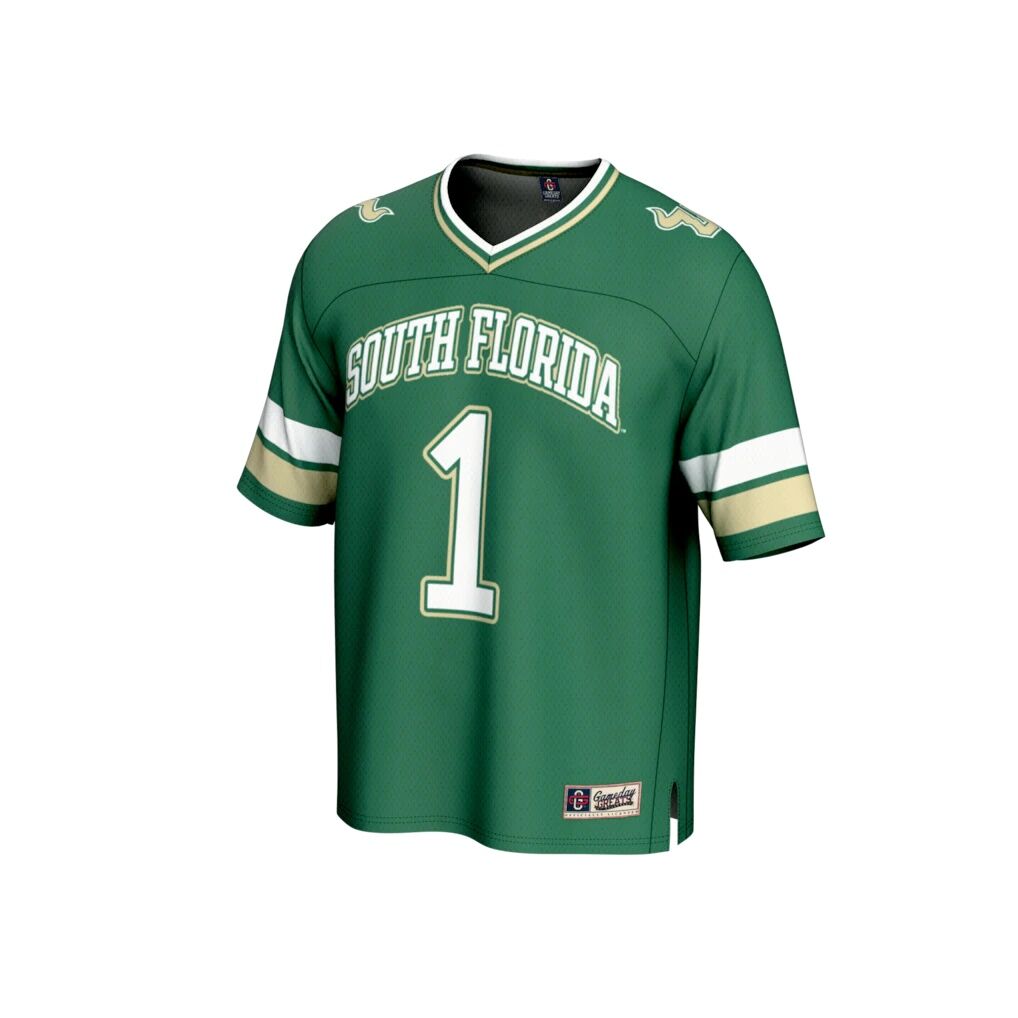 #1 South Florida Bulls GameDay Greats Lightweight Collegiate Football Fashion Jersey