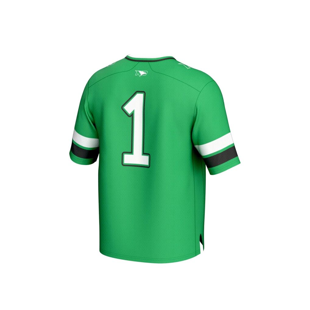 #1 North Dakota GameDay Greats Lightweight Collegiate Football Fashion Jersey - Kelly Green