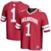 #1 Oklahoma Sooners GameDay Greats Lightweight Collegiate Football Fashion Jersey - Crimson - Front View