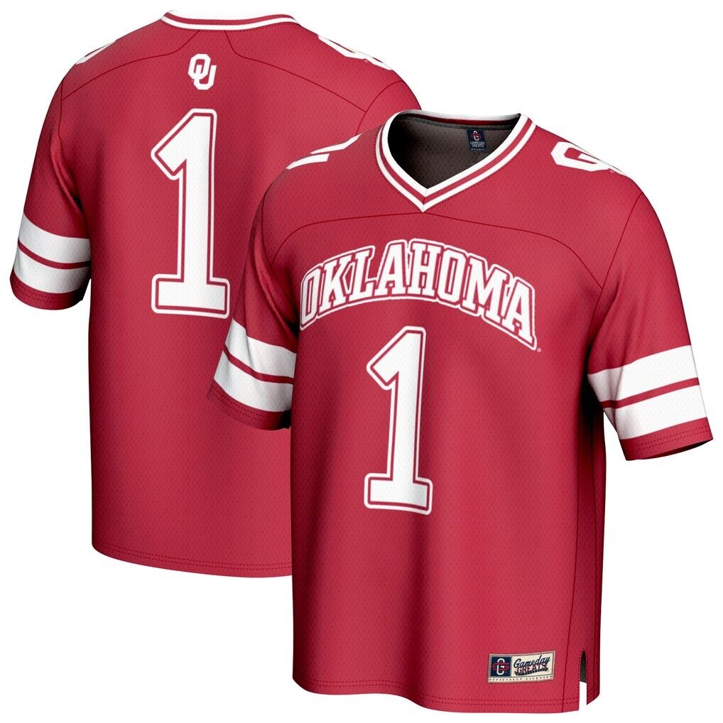 #1 Oklahoma Sooners GameDay Greats Lightweight Collegiate Football Fashion Jersey