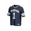 #1 New Hampshire Wildcats GameDay Greats Youth Lightweight Collegiate Football Fashion Jersey - Navy - Side View