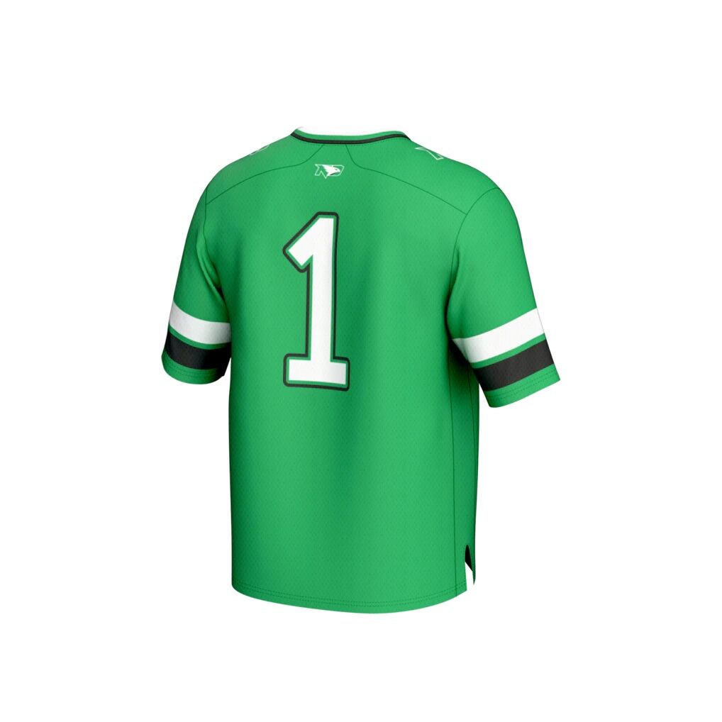 #1 North Dakota GameDay Greats Youth Lightweight Collegiate Football Fashion Jersey - Kelly Green