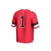 #1 Valdosta State Blazers GameDay Greats Youth Lightweight Collegiate Football Fashion Jersey - Red - Detail View