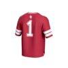 #1 Oklahoma Sooners GameDay Greats Youth Lightweight Collegiate Football Fashion Jersey - Crimson - Detail View
