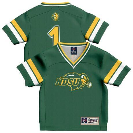 #1 NDSU Bison GameDay Greats Toddler Lightweight Collegiate Football Fashion Jersey - Green - Front View