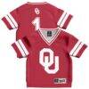 #1 Oklahoma Sooners GameDay Greats Toddler Lightweight Collegiate Football Fashion Jersey - Crimson - Front View