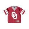 #1 Oklahoma Sooners GameDay Greats Toddler Lightweight Collegiate Football Fashion Jersey - Crimson - Side View